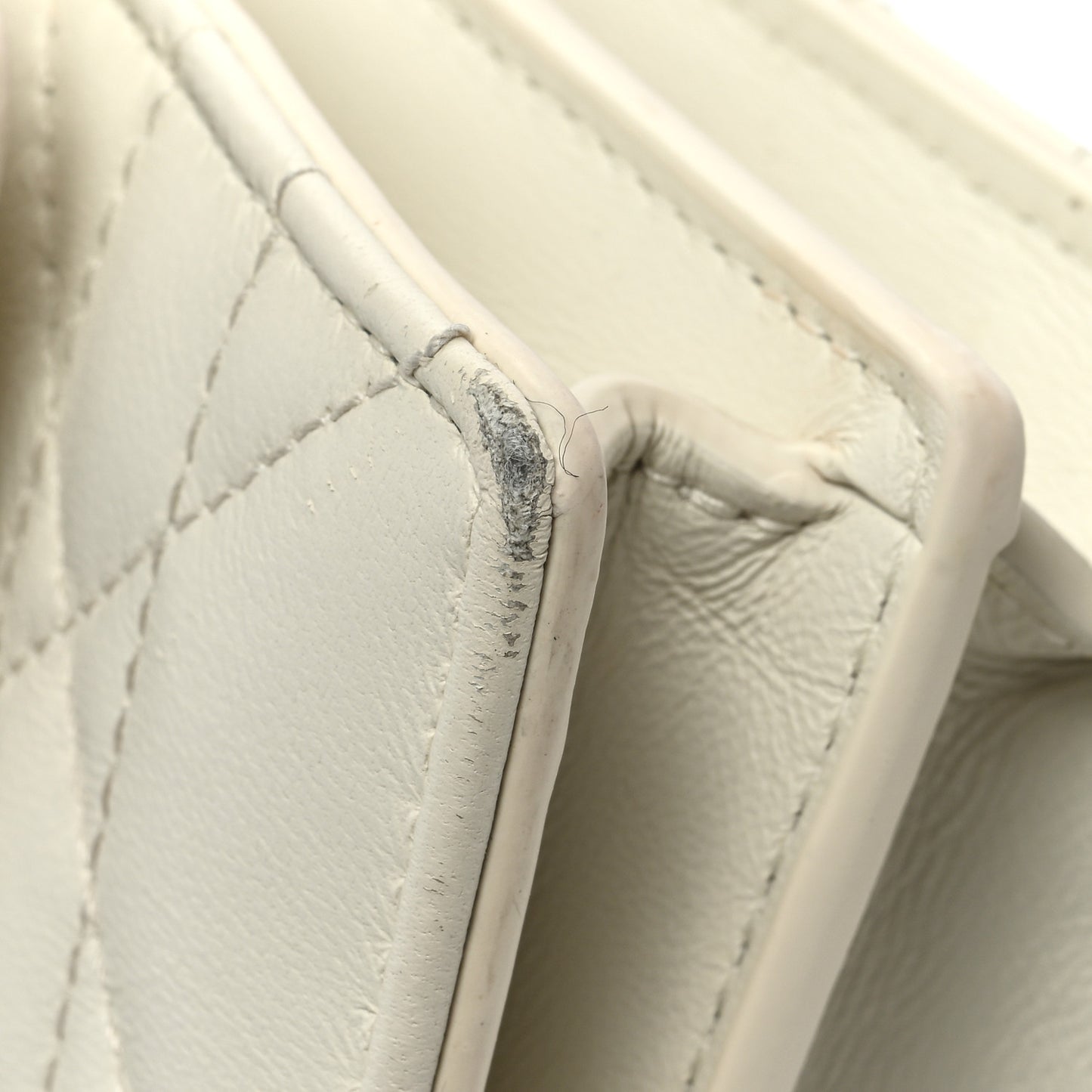 Lambskin Macrocannage Mini Miss Caro Bag Latte