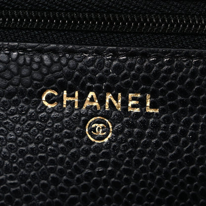 Chanel Caviar Quilted Wallet on Chain WOC Black 6 of 12