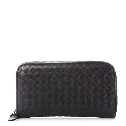 Bottega Veneta Nappa Intrecciato Zip Around Wallet Gladiol 1 of 10