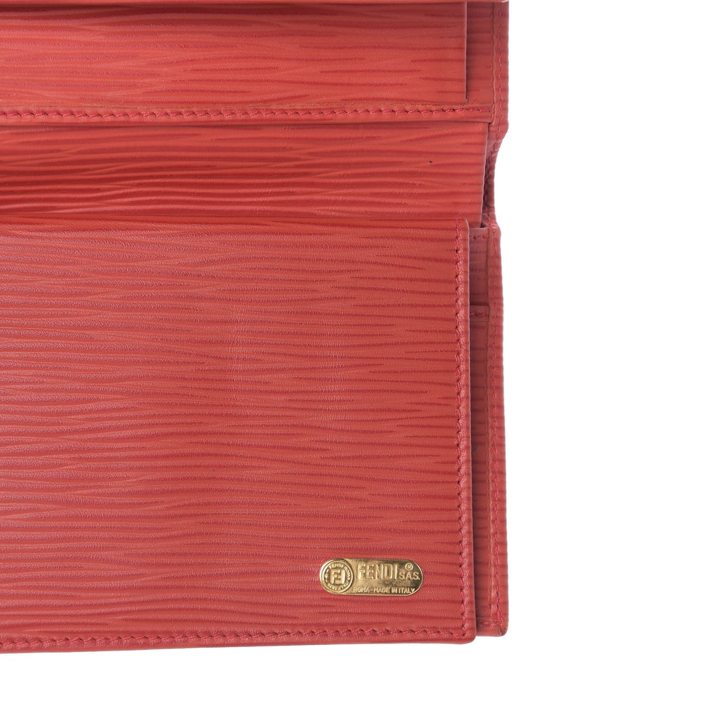 Calfskin Continental Wallet Red