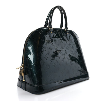 Louis Vuitton Vernis Alma GM Blue Nuit 4 of 13