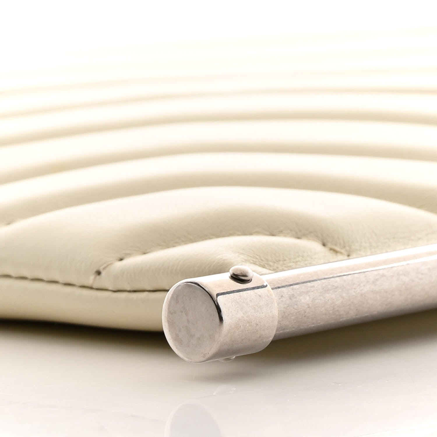 Chloe Smooth Calfskin Quilted Medium Roy Clutch Off White 10 of 11