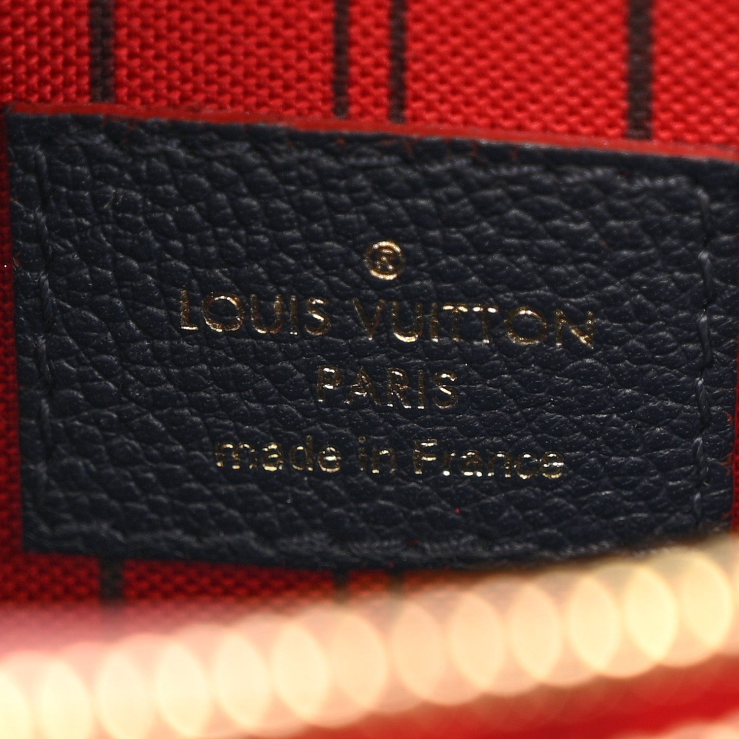 Louis Vuitton Empreinte Montaigne BB Marine Rouge 7 of 12
