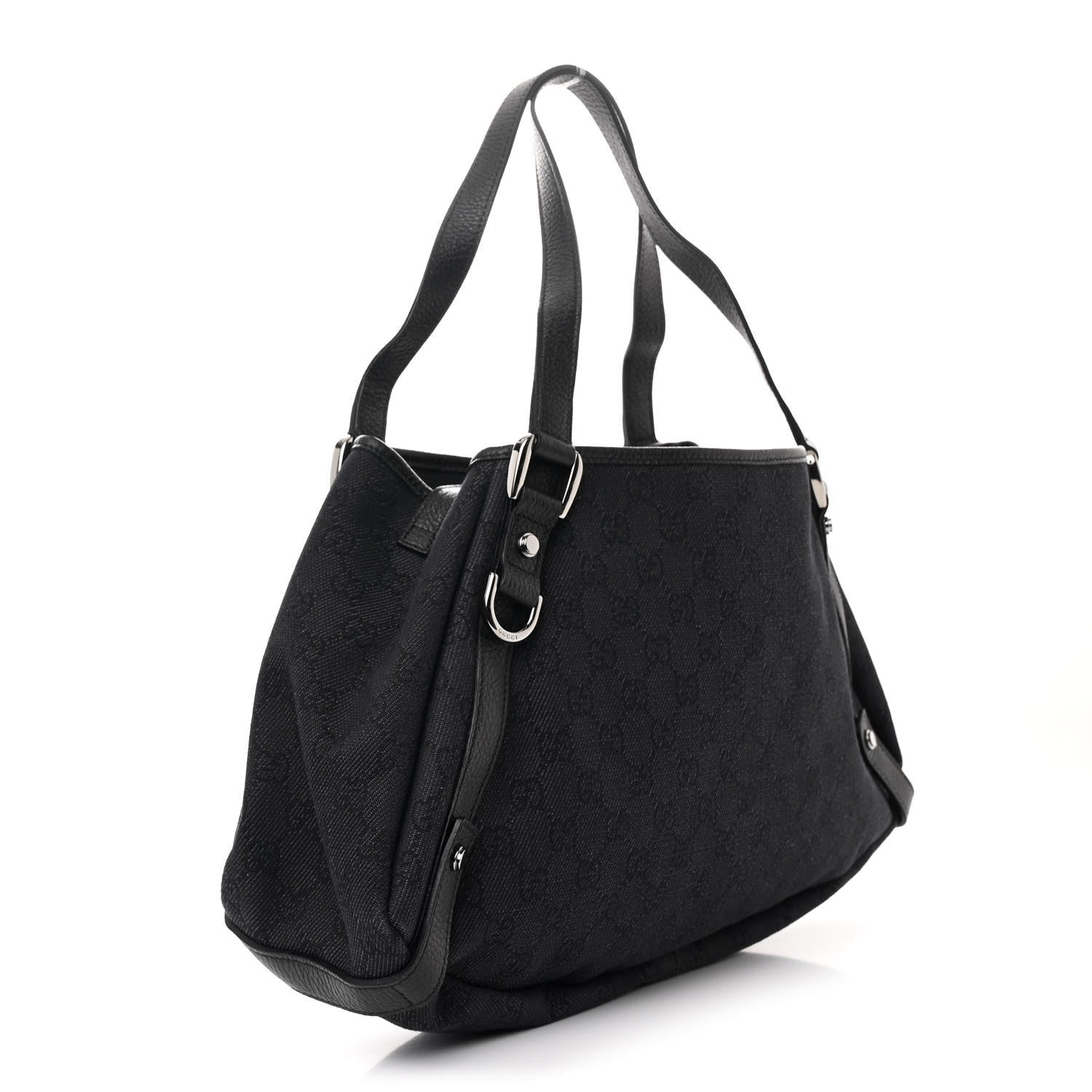 Gucci Monogram Medium Abbey Shoulder Bag Black 3 of 10