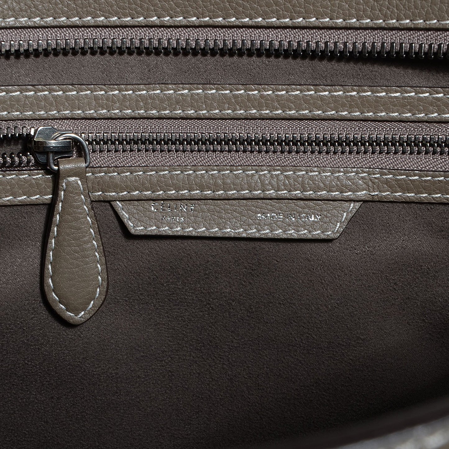 Drummed Calfskin Shoulder Luggage Souris