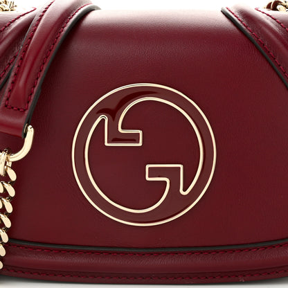 Gucci Calfskin Blondie Small Shoulder Bag Dark Red 8 of 10
