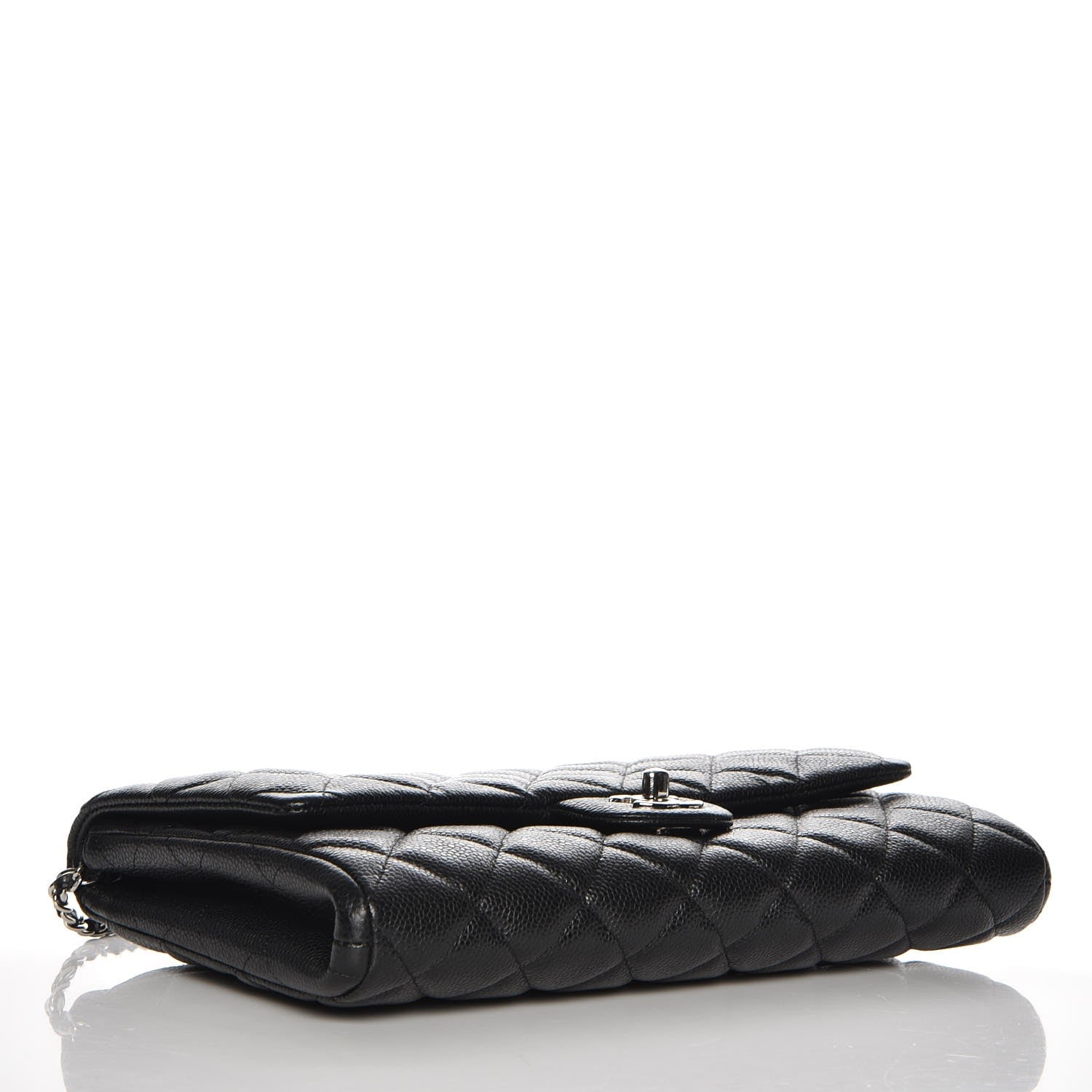 Chanel Caviar Quilted Clutch With Chain Flap Black 4 of 8