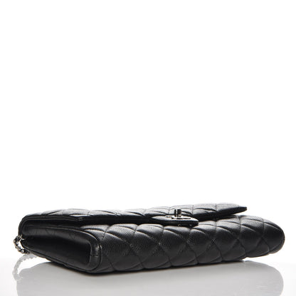 Chanel Caviar Quilted Clutch With Chain Flap Black 4 of 8
