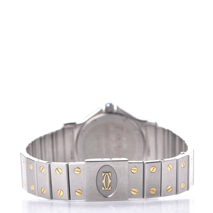 Cartier Stainless Steel 18K Yellow Gold 29mm Santos Octagon Quartz Watch 4 of 7