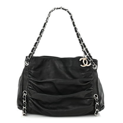 Chanel Lambskin Large Sharpei Shoulder Bag Black 1 of 11