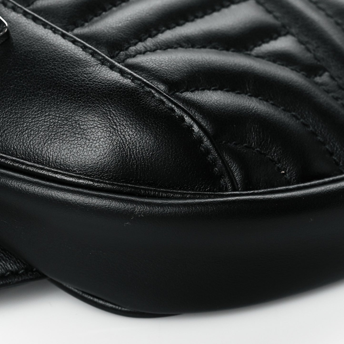 Soft Calfskin Impunture Diagramme Belt Bag Black