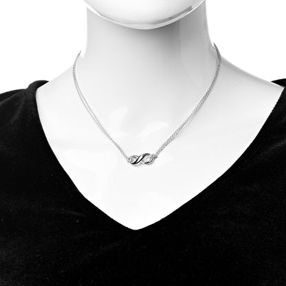 Tiffany Sterling Silver Figure 8 Pendant Necklace 2 of 6
