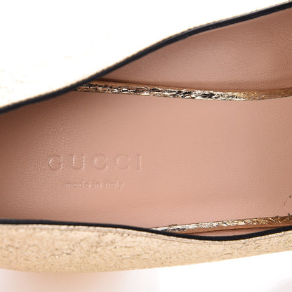 Gucci Galassia GG Marmont Fringe 50mm Loafer Pumps 39 Platino 7 of 8