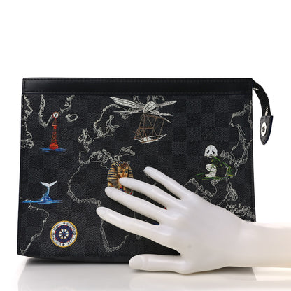 Louis Vuitton Damier Graphite Renaissance Pochette Voyage MM 2 of 7