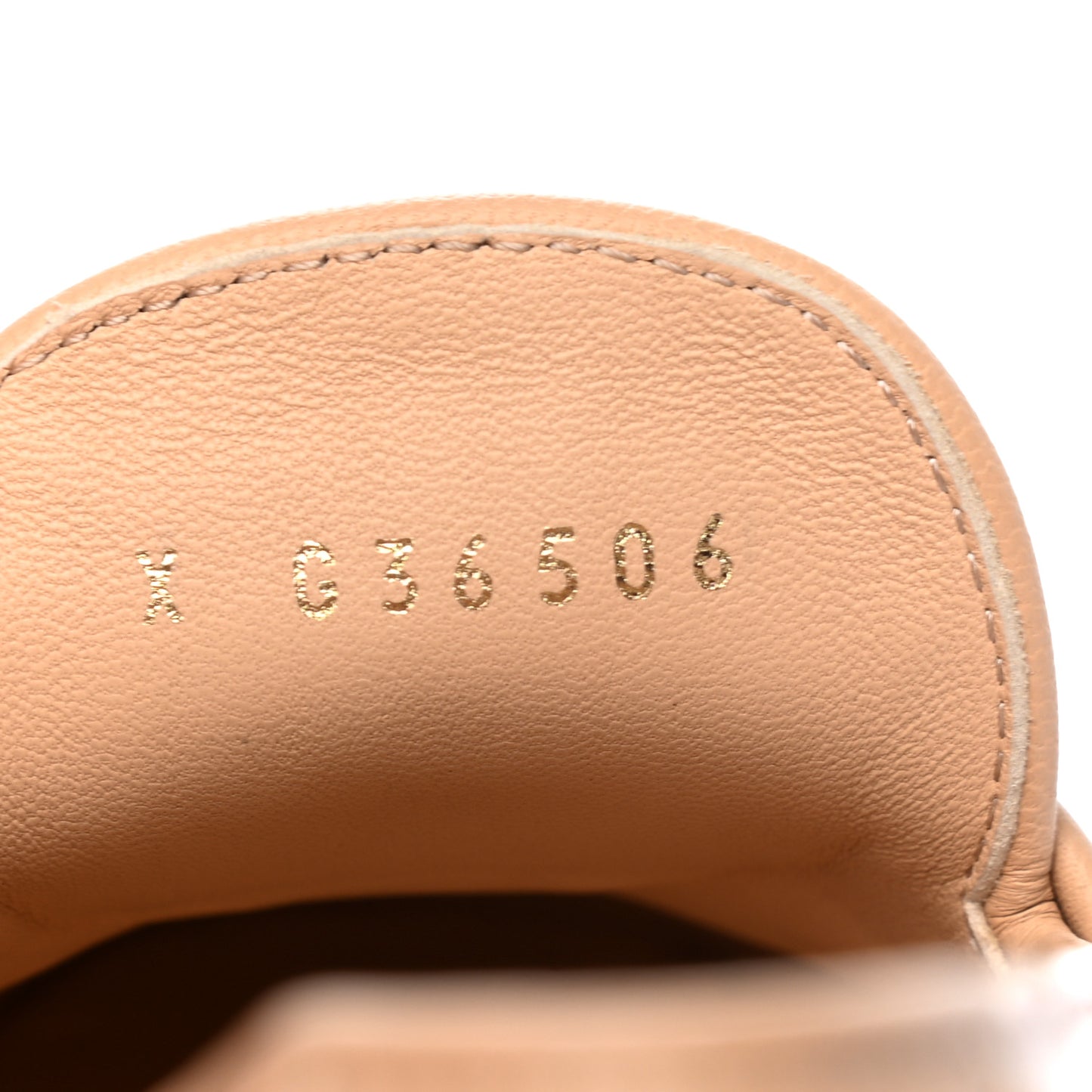 Lambskin Quilted Womens CC Loafers 37.5 Beige