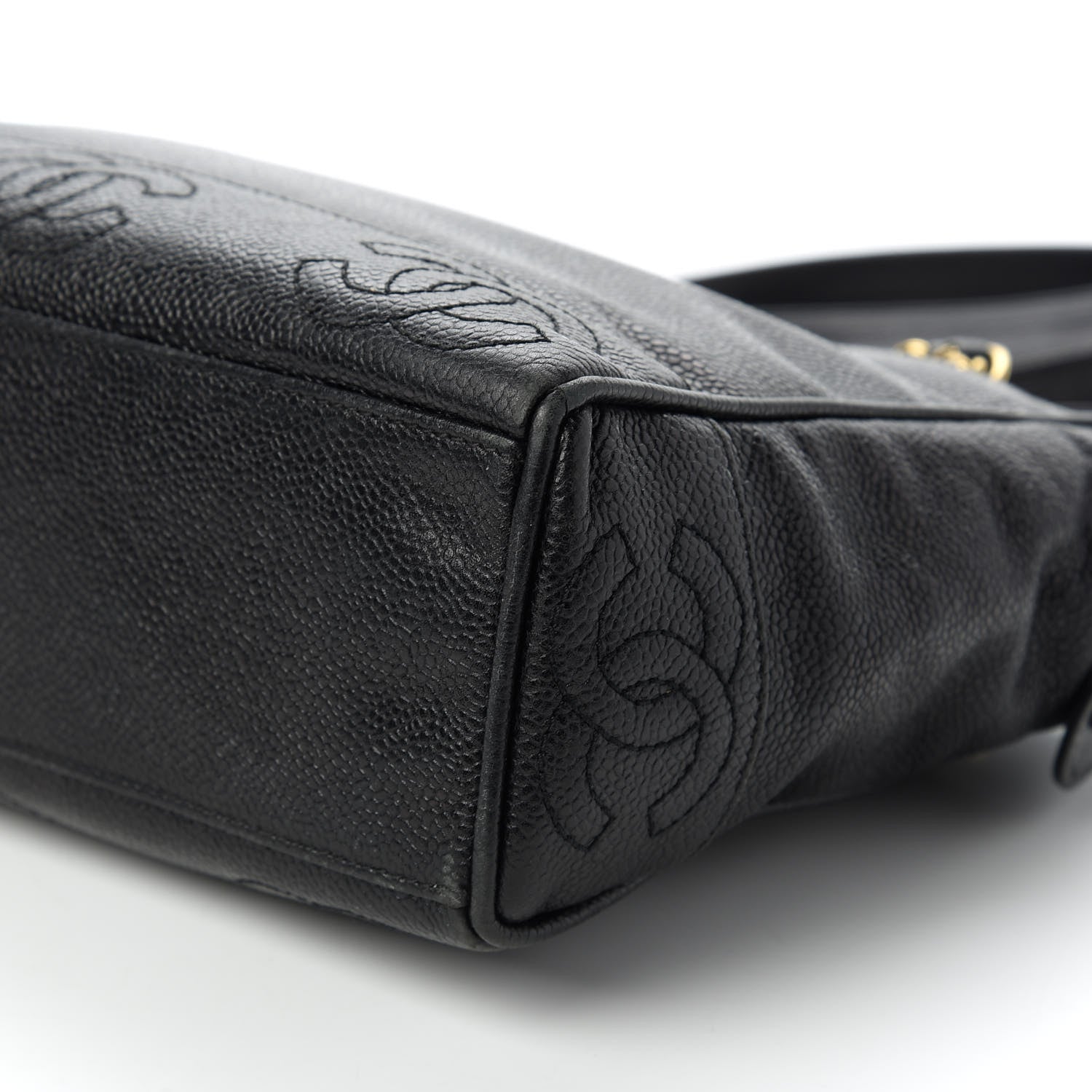 Chanel Caviar CC Shoulder Bag Black 7 of 10