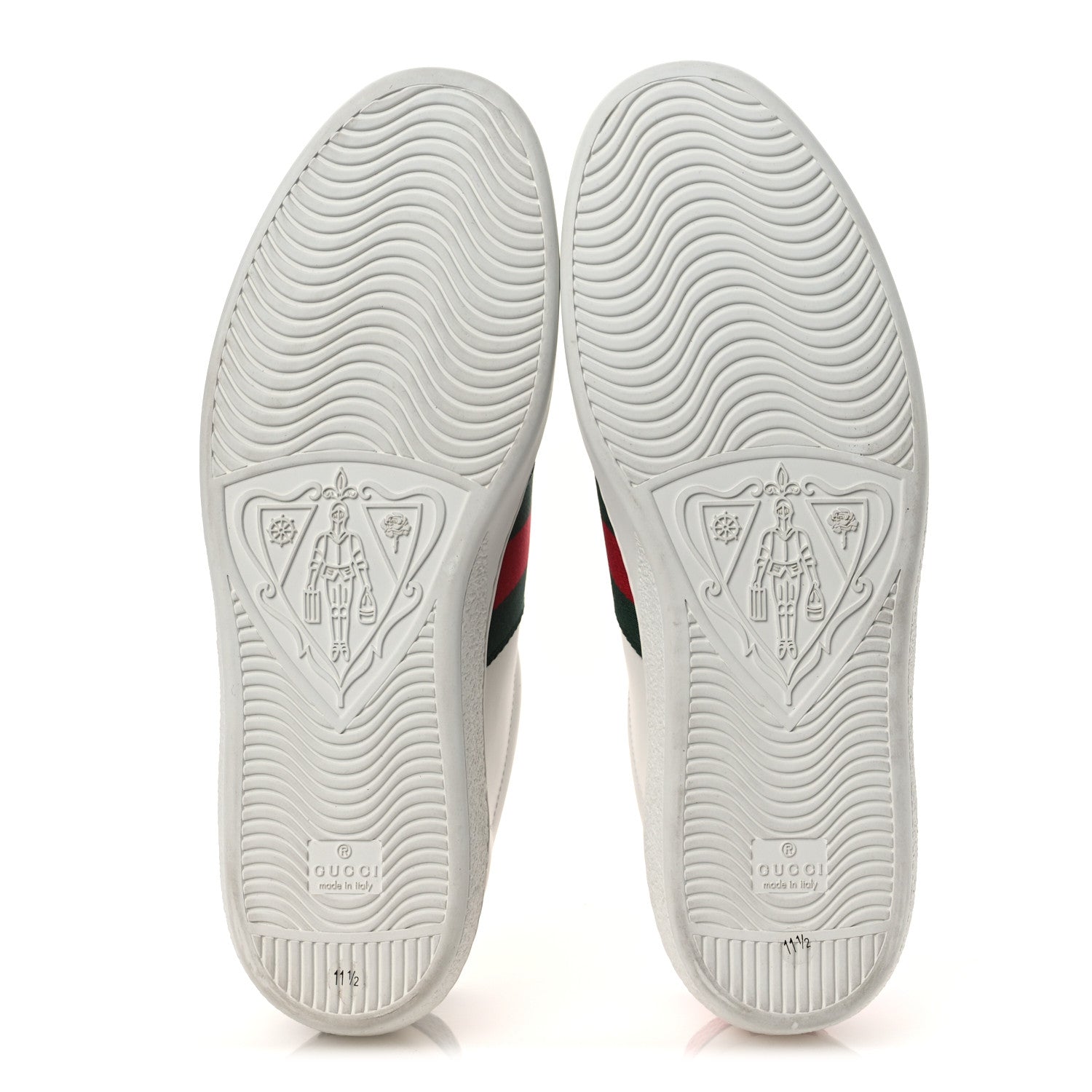Gucci Calfskin Ayers Kingsnake Embroidered Mens Ace Sneakers 11.5 Green Red 7 of 12
