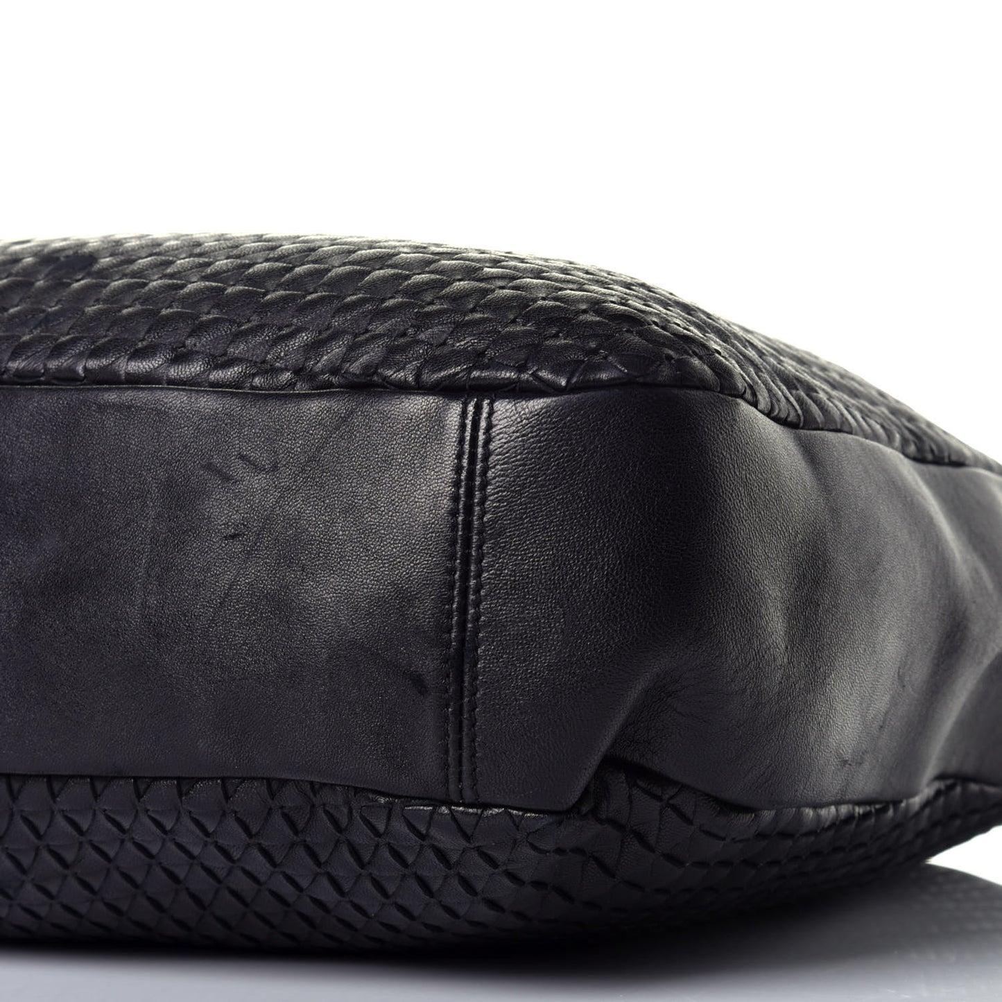 Nappa Intrecciato Braided Hobo Black