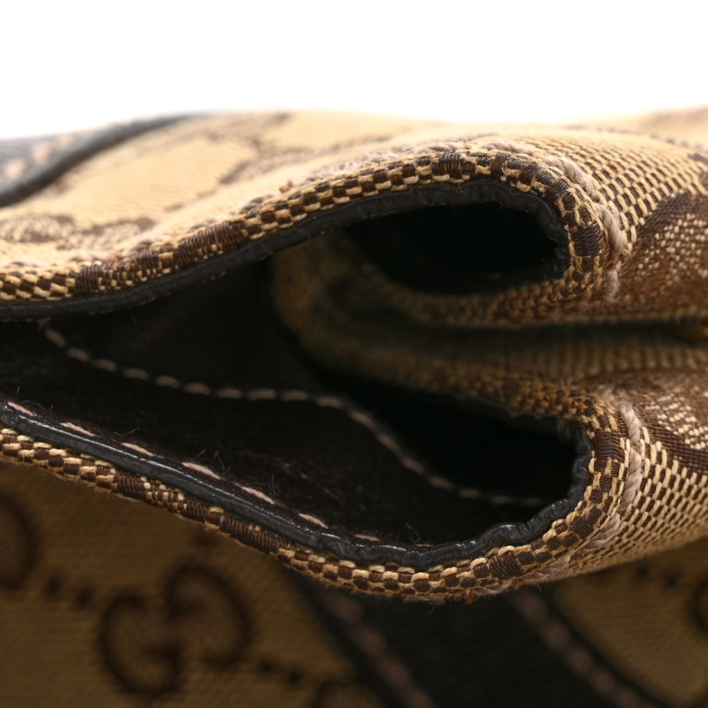 Monogram New Ladies Web Tote Dark Brown