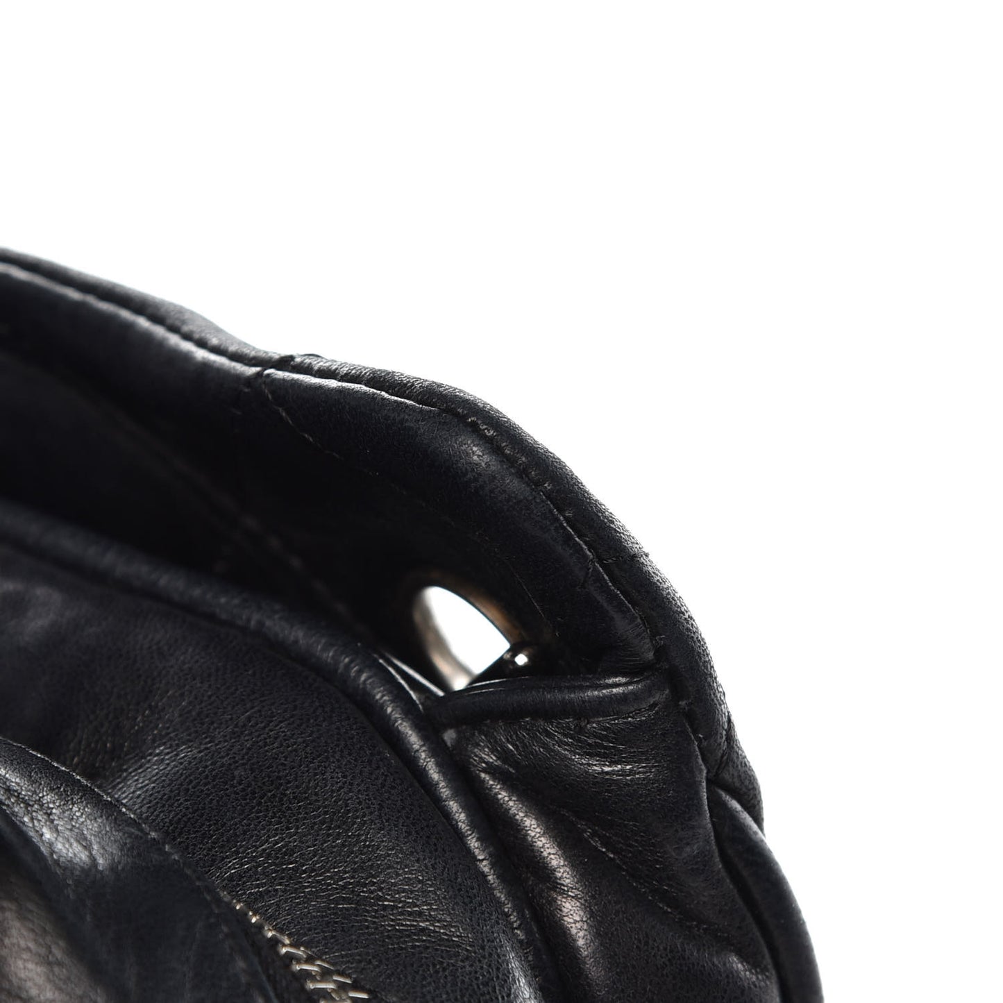 Lambskin Quilted Shoulder Bag Black