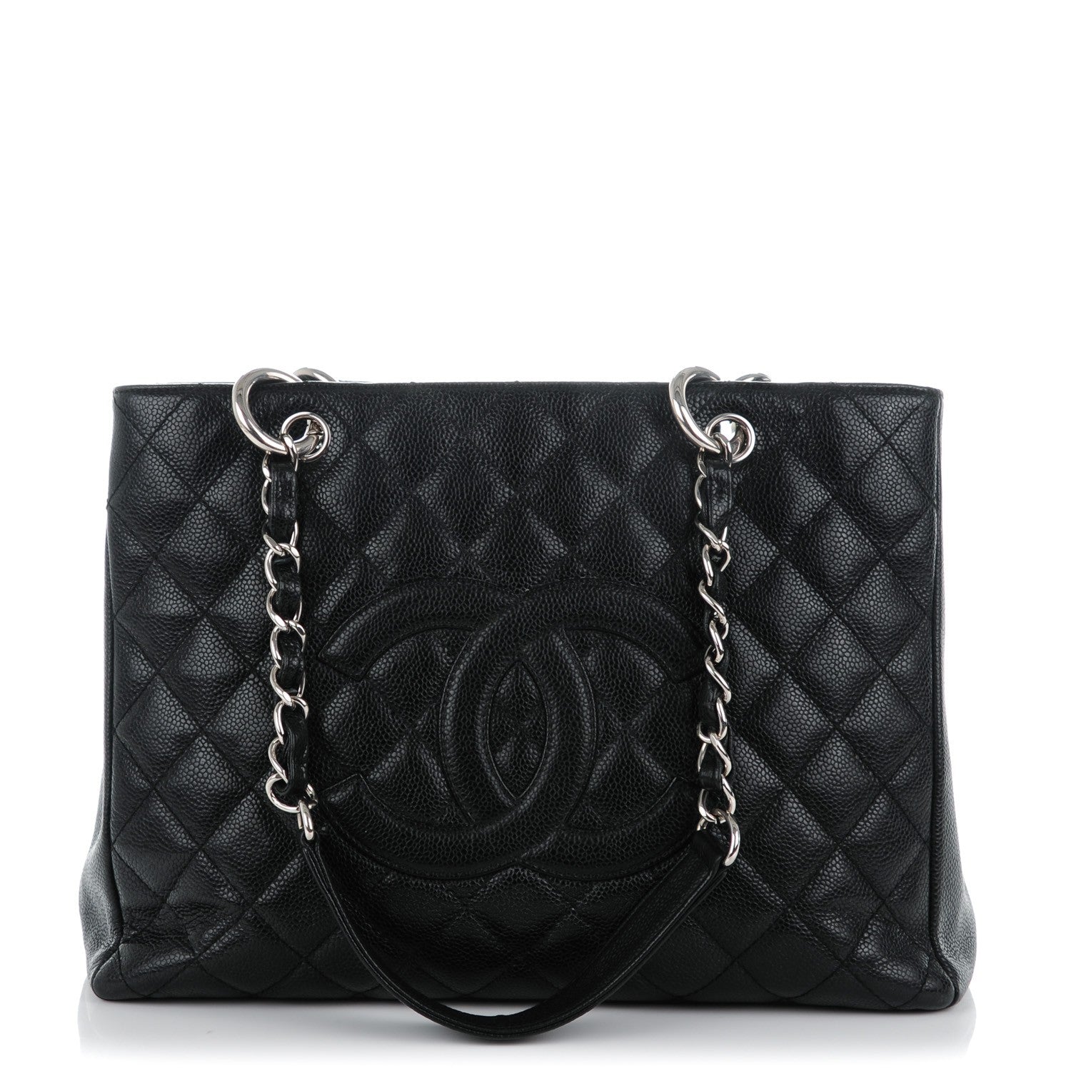 Chanel Caviar Quilted Grand Shopping Tote GST Black 1 of 9