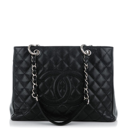 Chanel Caviar Quilted Grand Shopping Tote GST Black 1 of 9
