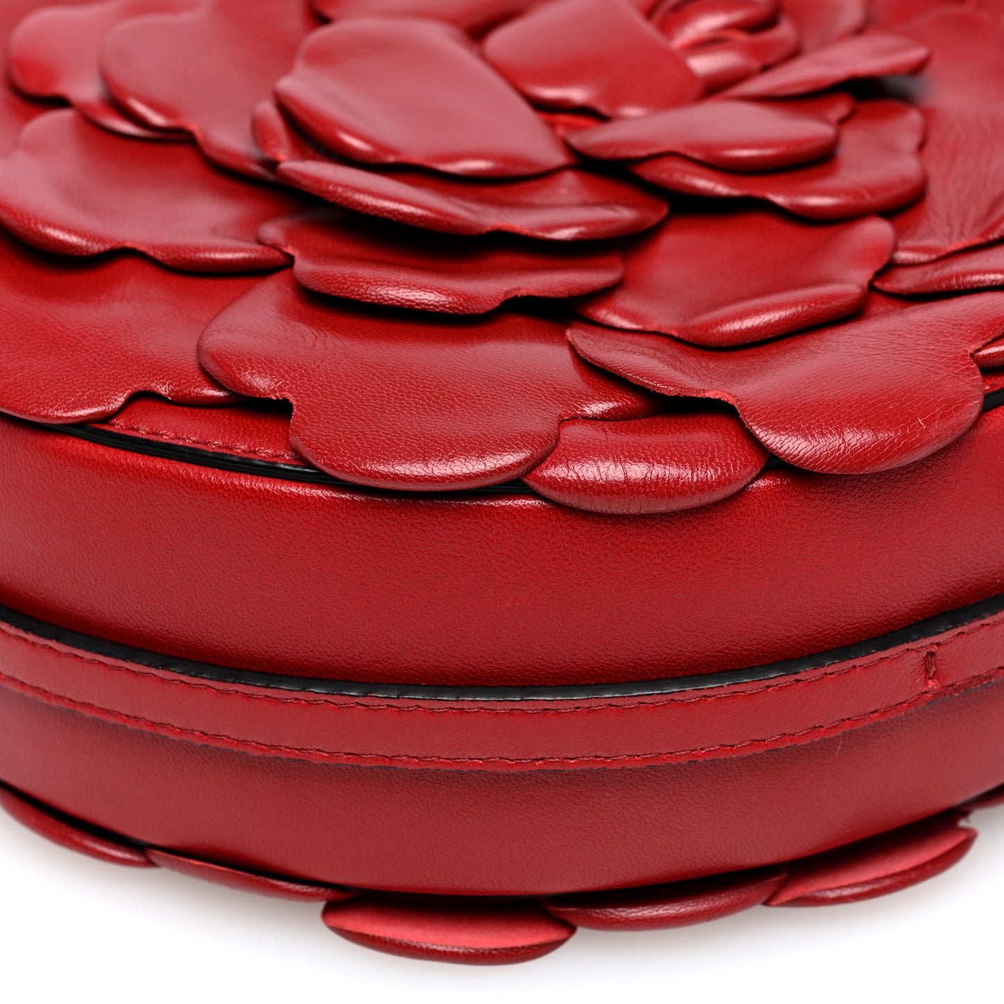 Nappa Atelier 03 Rose Edition Round Crossbody Bag Cerise