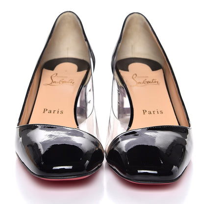 Christian Louboutin Patent PVC Provisore 55 Pumps 38 Black 2 of 8
