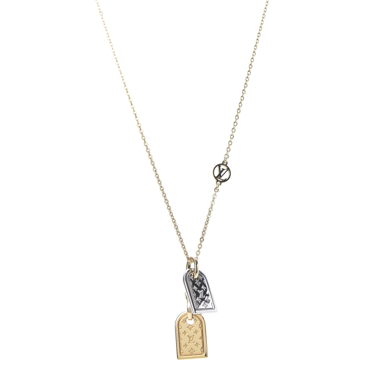 Nanogram Name Tag Necklace Gold