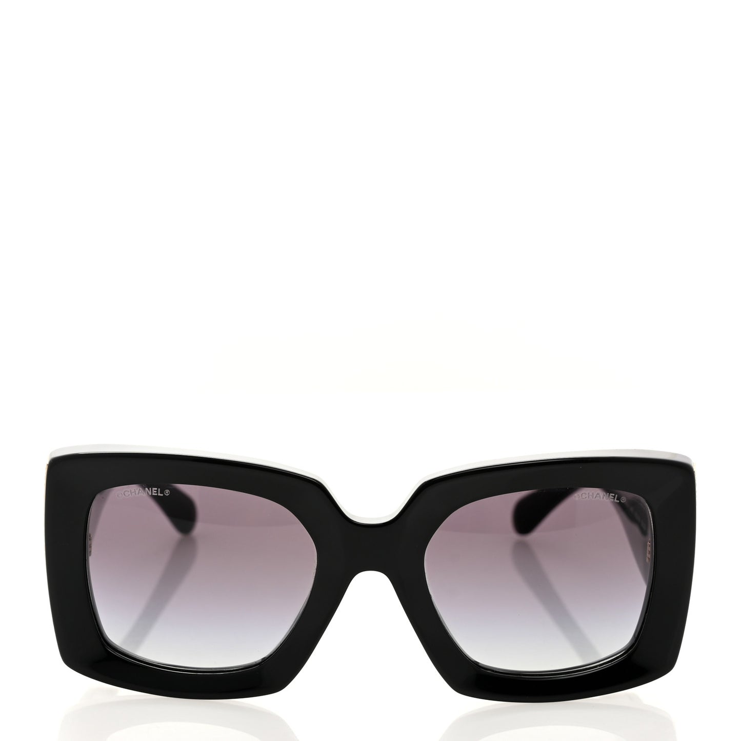 Acetate Rectangle Sunglasses 5435 Black