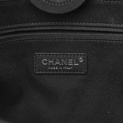 Chanel Mixed Fibers Small Deauville Tote Black 6 of 10