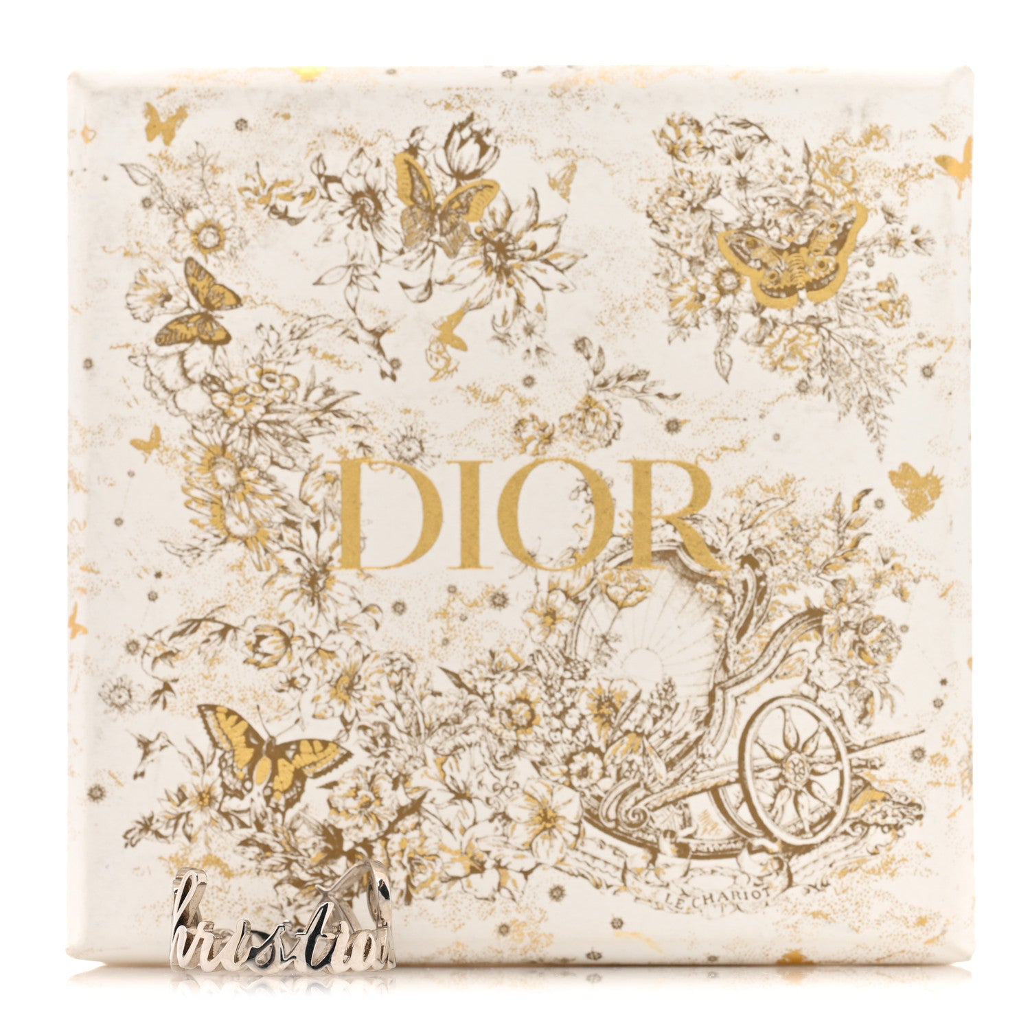 Christian Dior X KENNY SCHARF Logo Ring Palladium 7 of 7