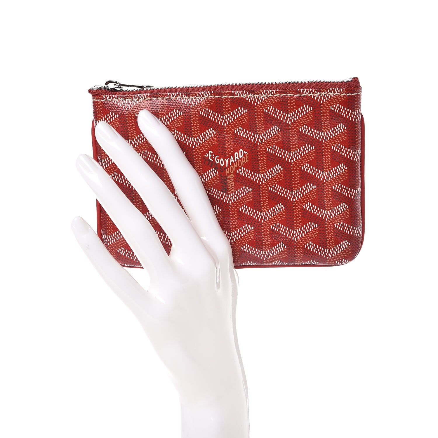 Goyard Goyardine Mini Senat Pochette Red 2 of 7
