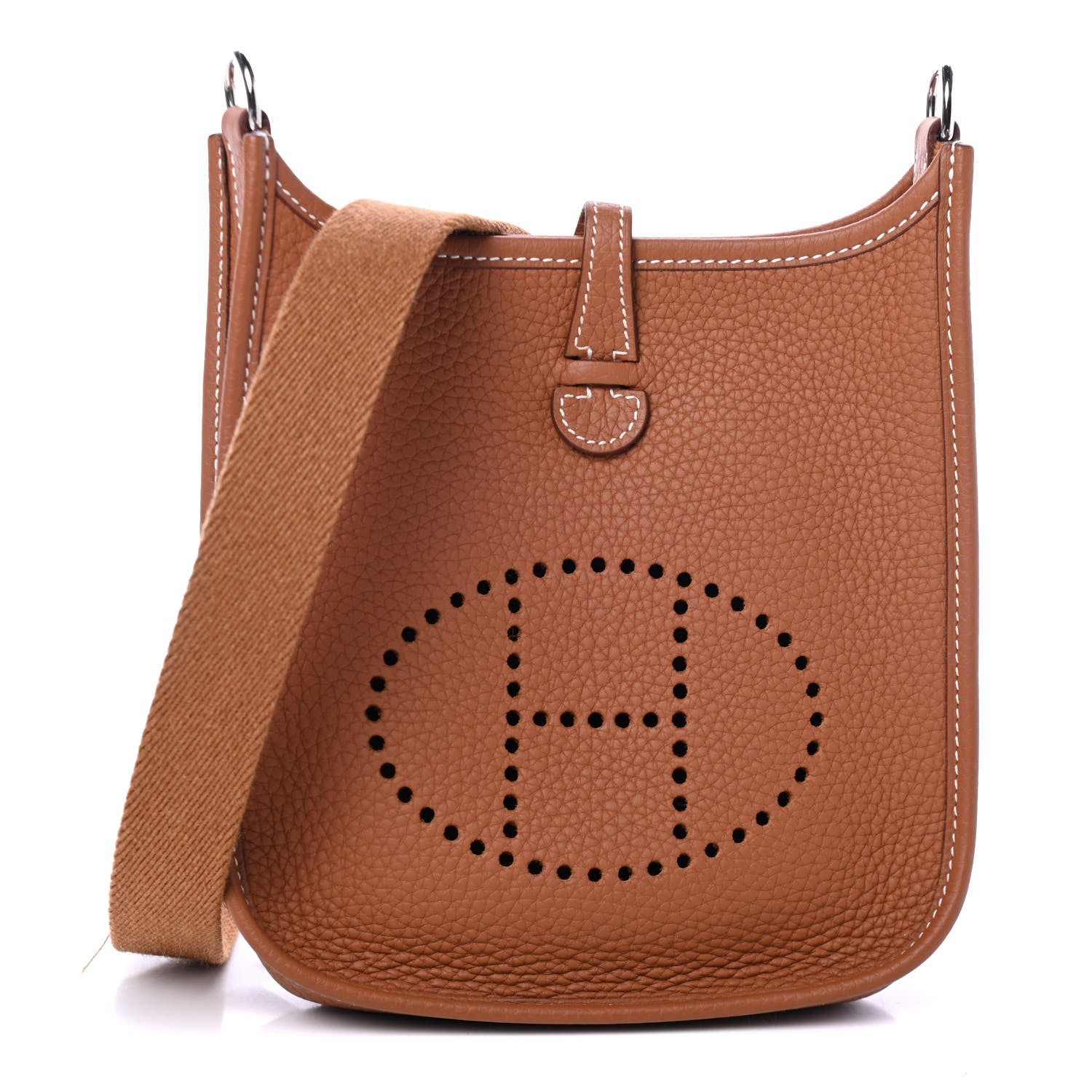 Hermes Taurillon Clemence Evelyne TPM Gold 1 of 4