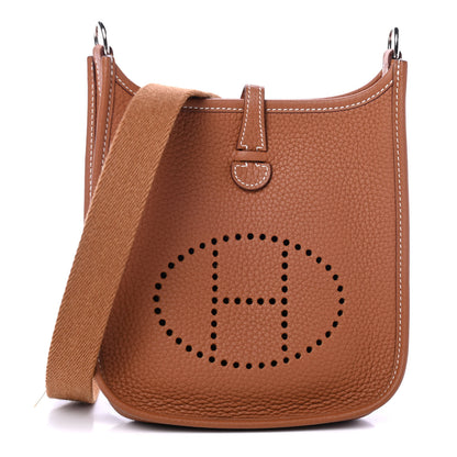 Hermes Taurillon Clemence Evelyne TPM Gold 1 of 4