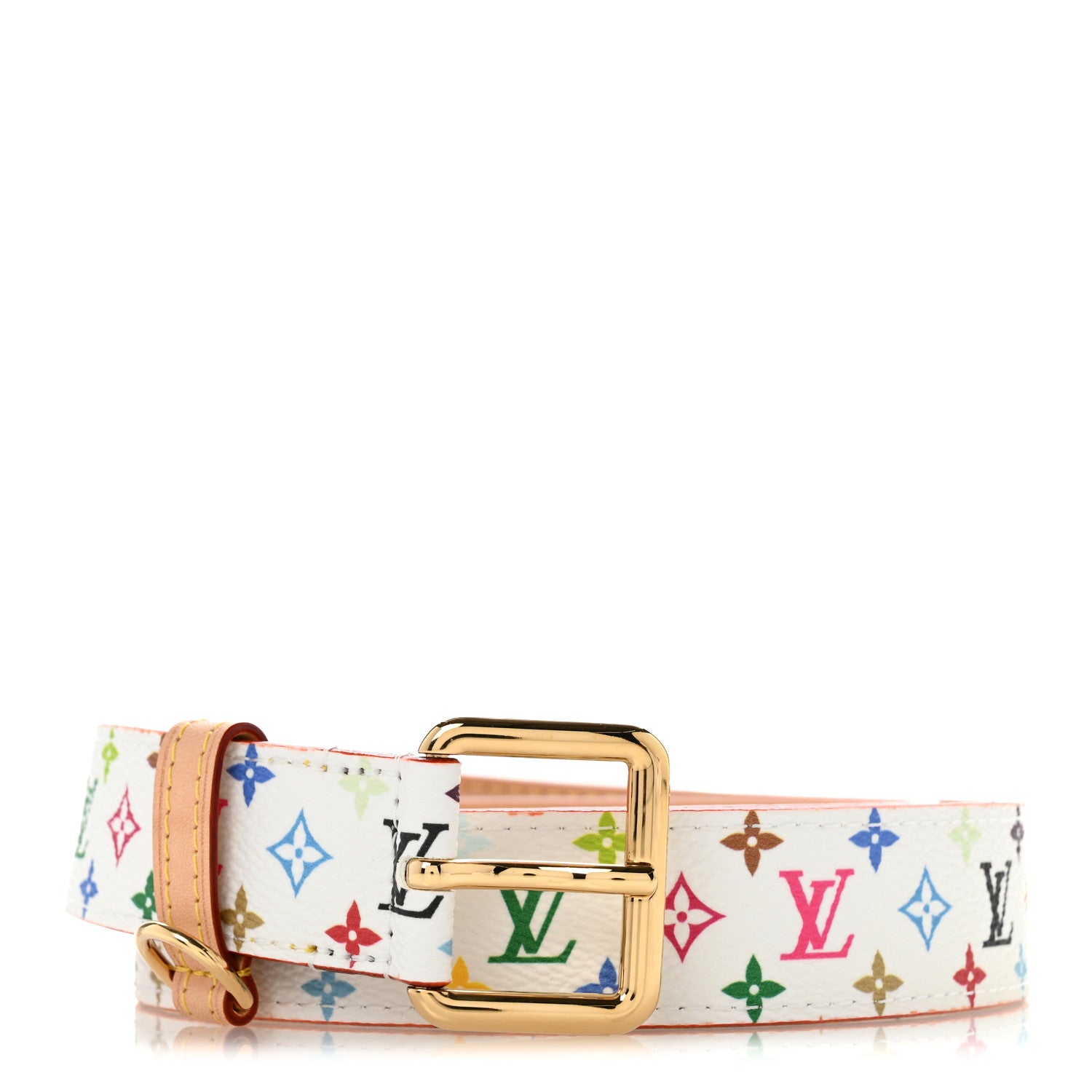 Louis Vuitton LV X TM Monogram Multicolor D Ring 80 32 Belt 1 of 6
