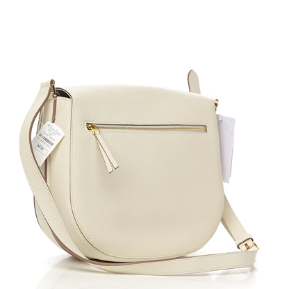 Celine Grained Calfskin Medium Trotteur White 2 of 9