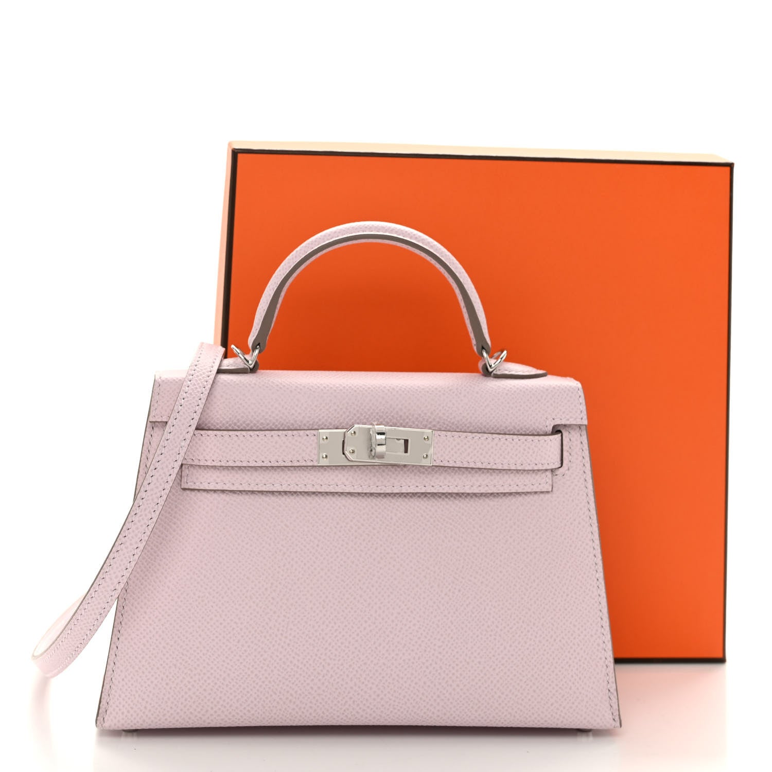 Hermes Epsom Mini Kelly Sellier 20 Mauve Pale 10 of 10