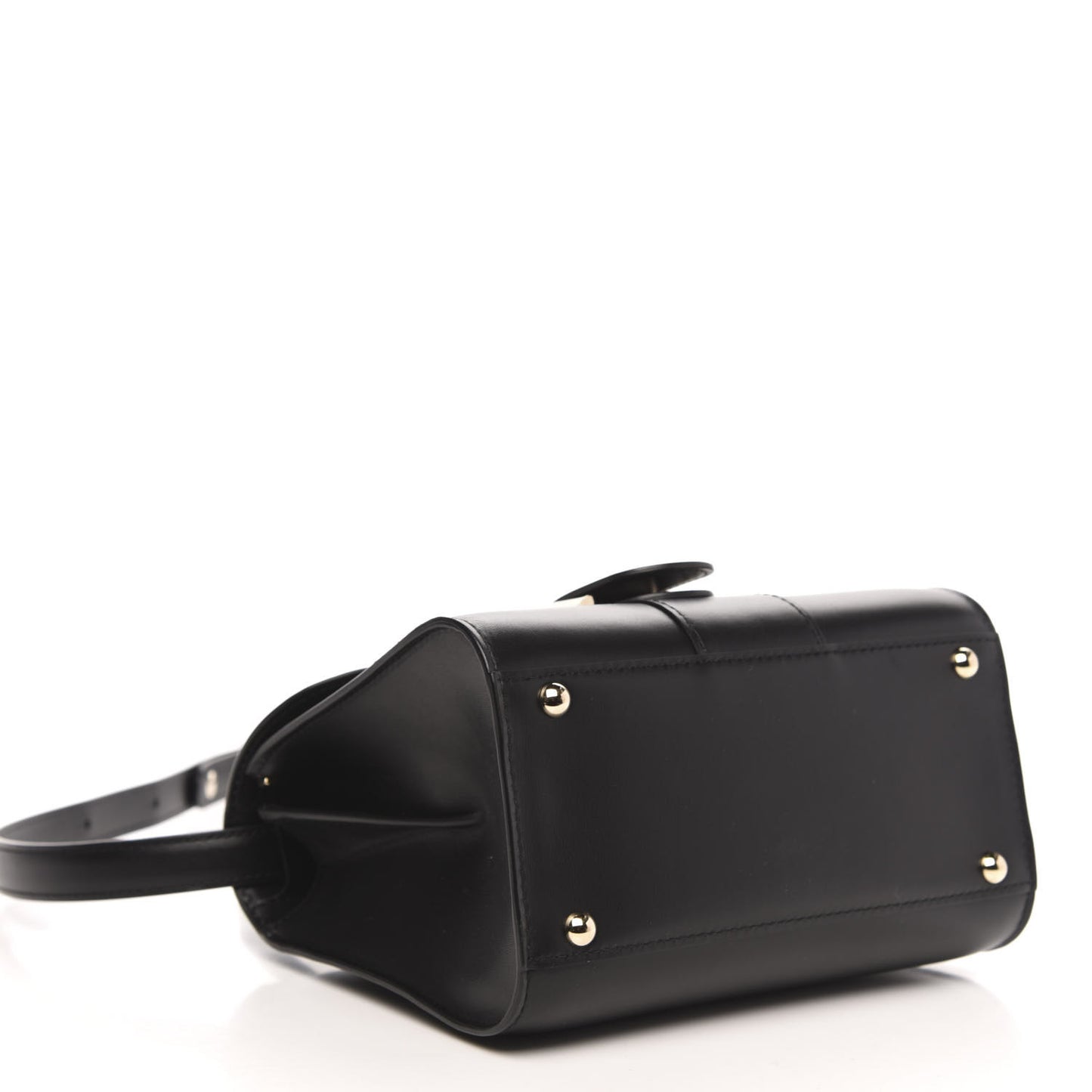 Box Calfskin Mini Brillant Satchel Black
