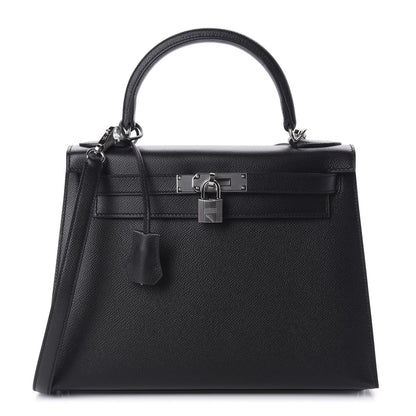 Hermes Epsom Kelly Sellier 28 Black 1 of 12