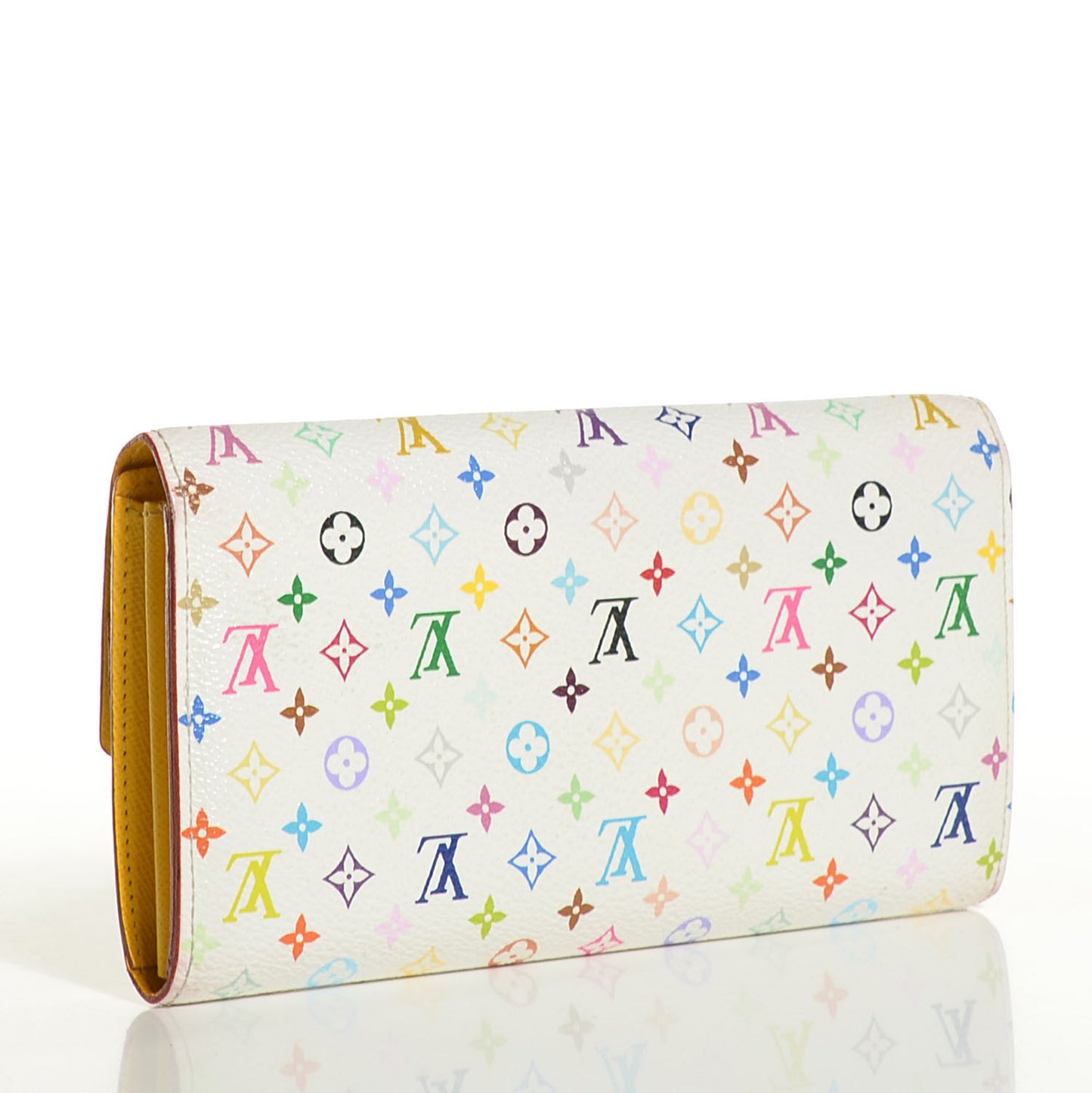 Monogram Multicolor Sarah Wallet White Citron