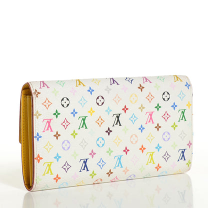 Louis Vuitton Monogram Multicolor Sarah Wallet White Citron 3 of 8