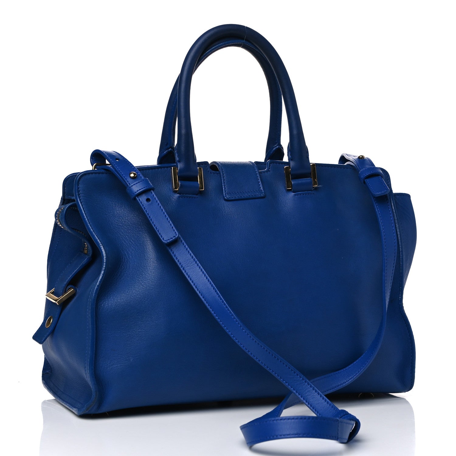 Saint Laurent Calfskin Small Classic Y Cabas Royal Blue 2 of 22