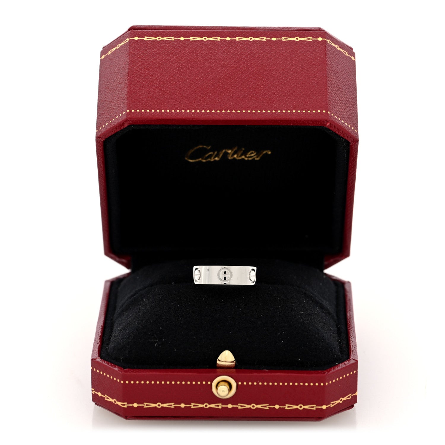 Cartier 18K White Gold 5.5mm LOVE Ring 49 5 5 of 5