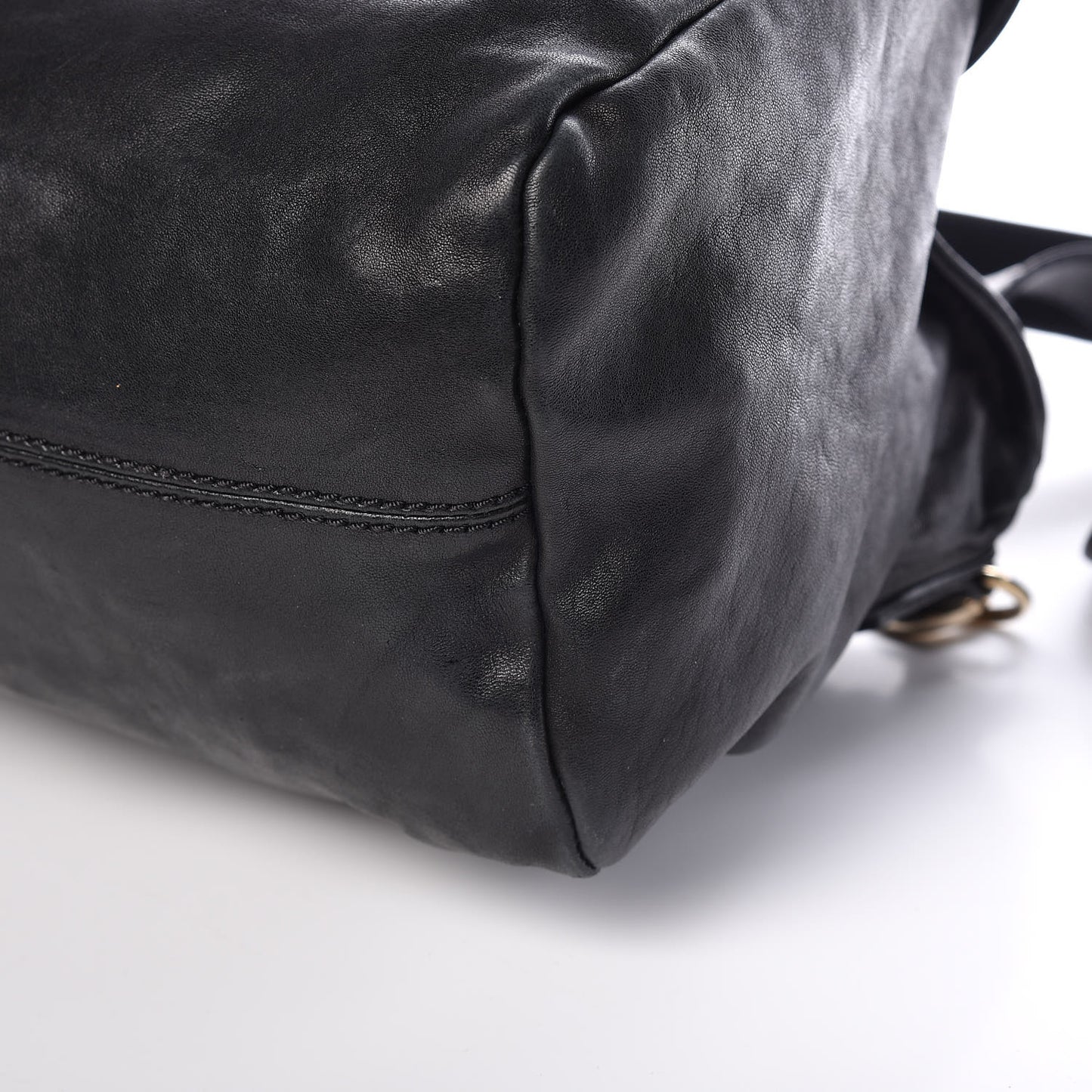 Washed Lambskin Medium Studded Pandora Black