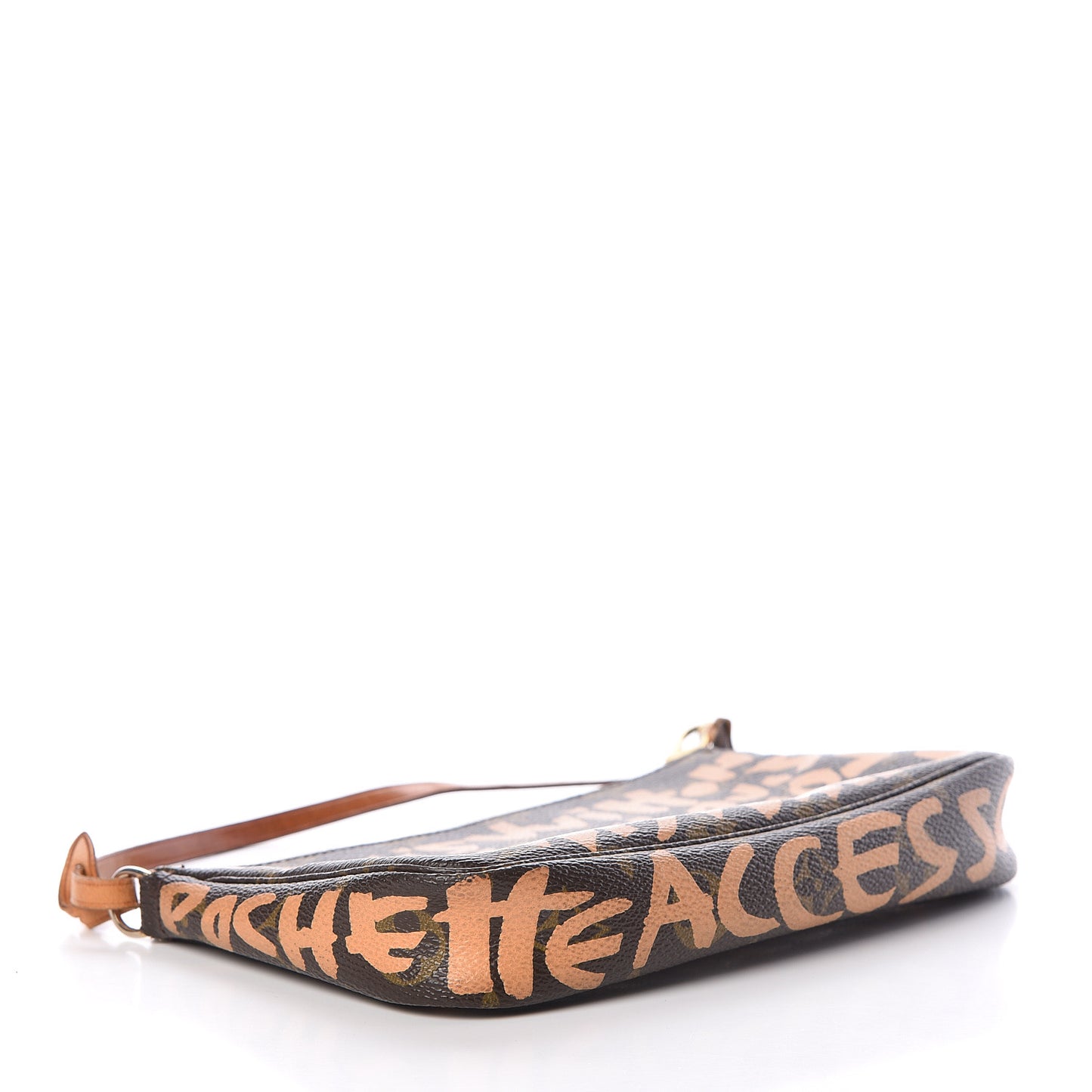 Monogram Graffiti Pochette Accessories Peach