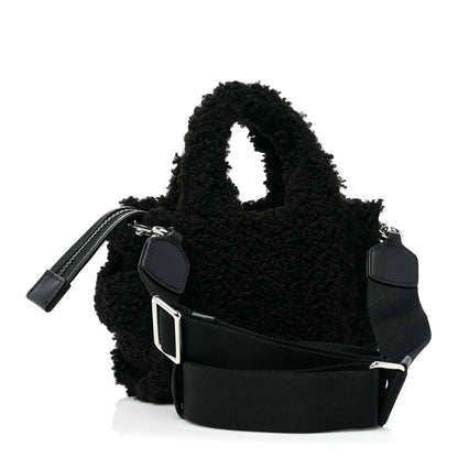 Marc Jacobs Polyester Cotton Mini The Teddy Traveler Tote Bag Black 3 of 7