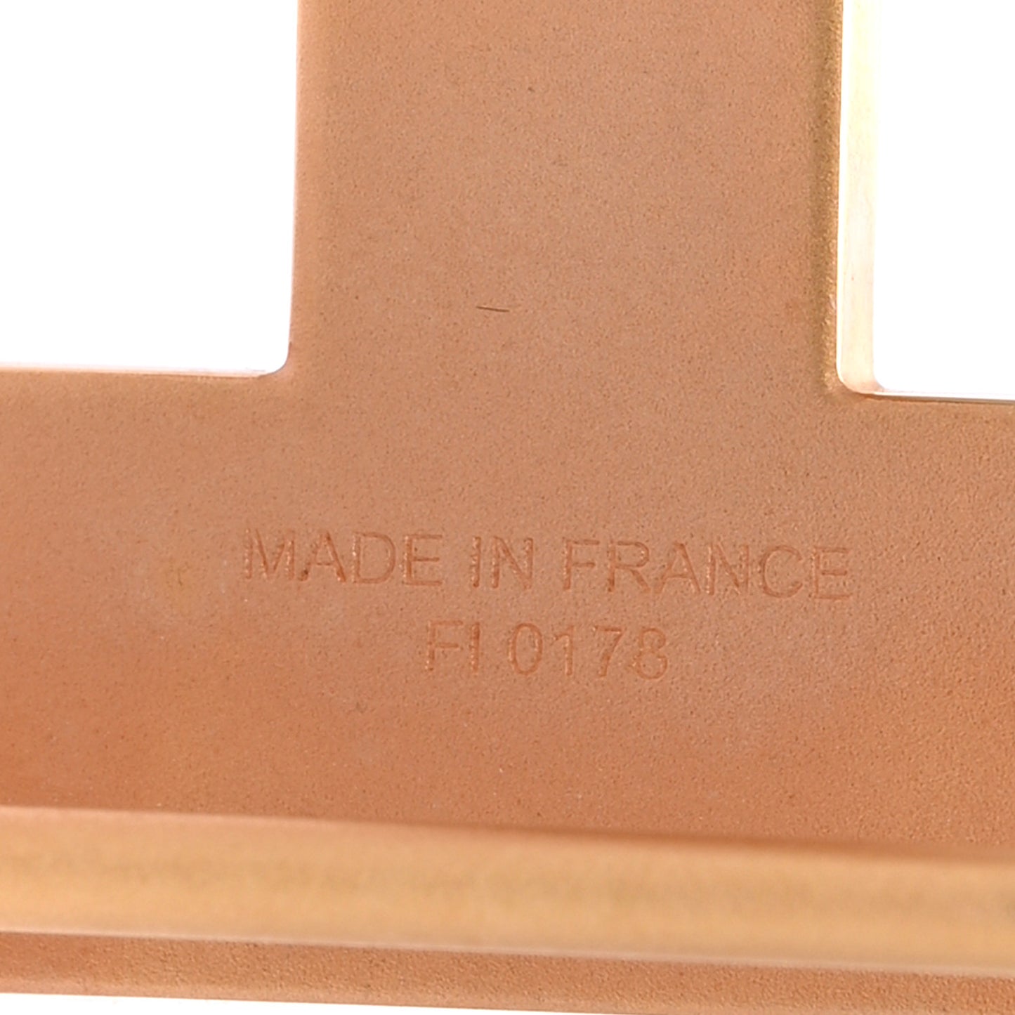 Martelee 32mm H Belt Buckle Rose Gold