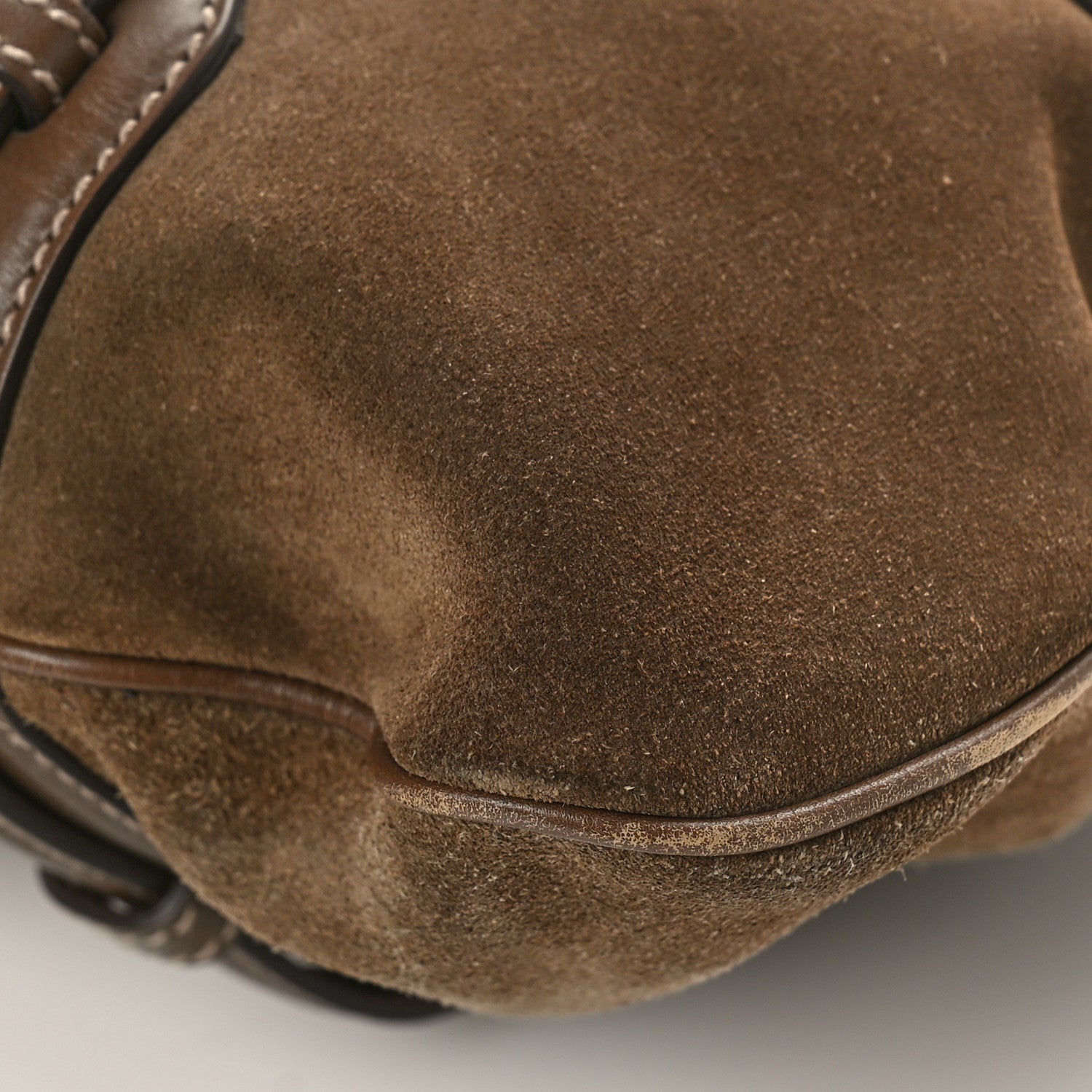 Gucci Suede Calfskin Large Horsebit 85th Anniversary Hobo Brown 9 of 9