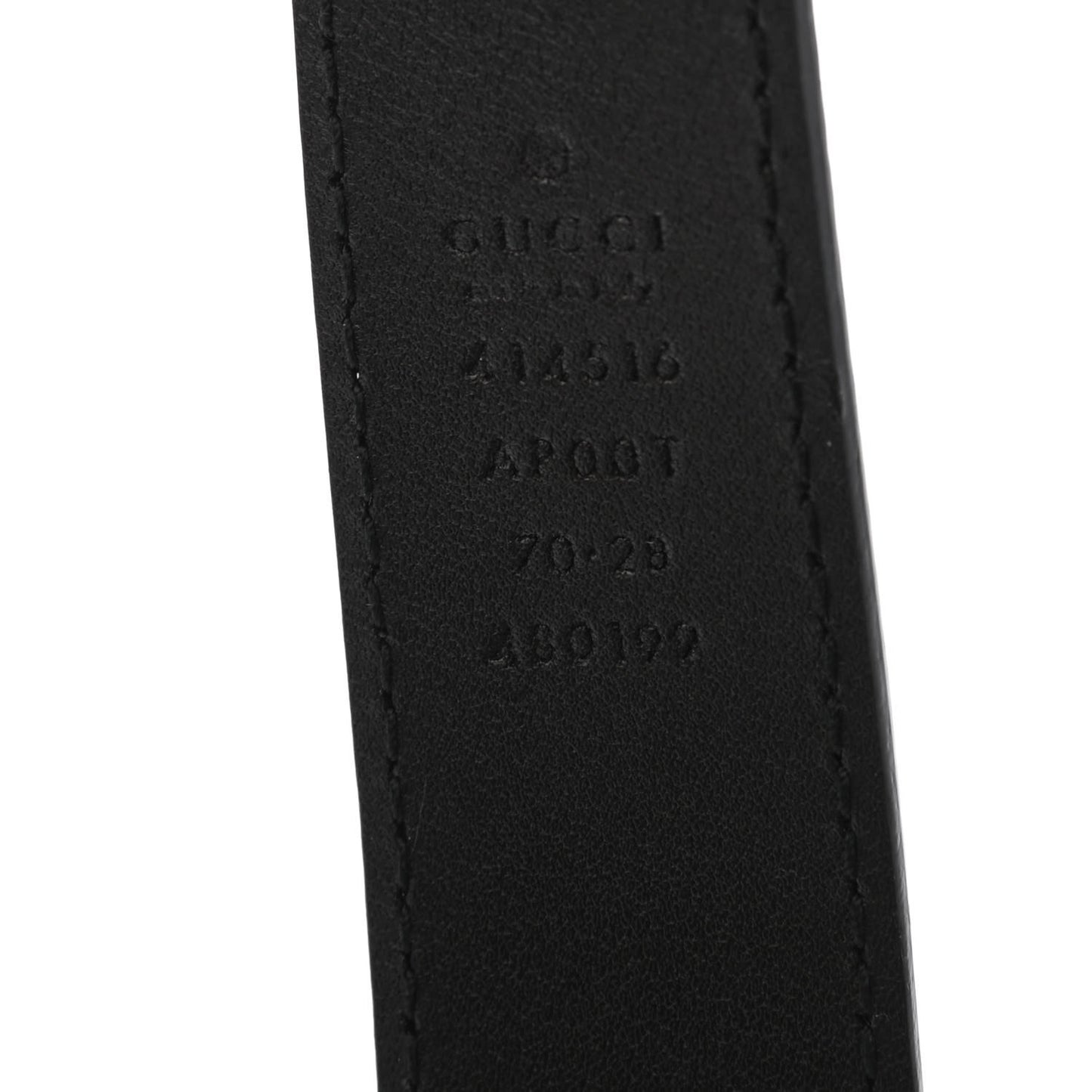 Moon Calfskin Double G 30mm Belt 70 28 Black